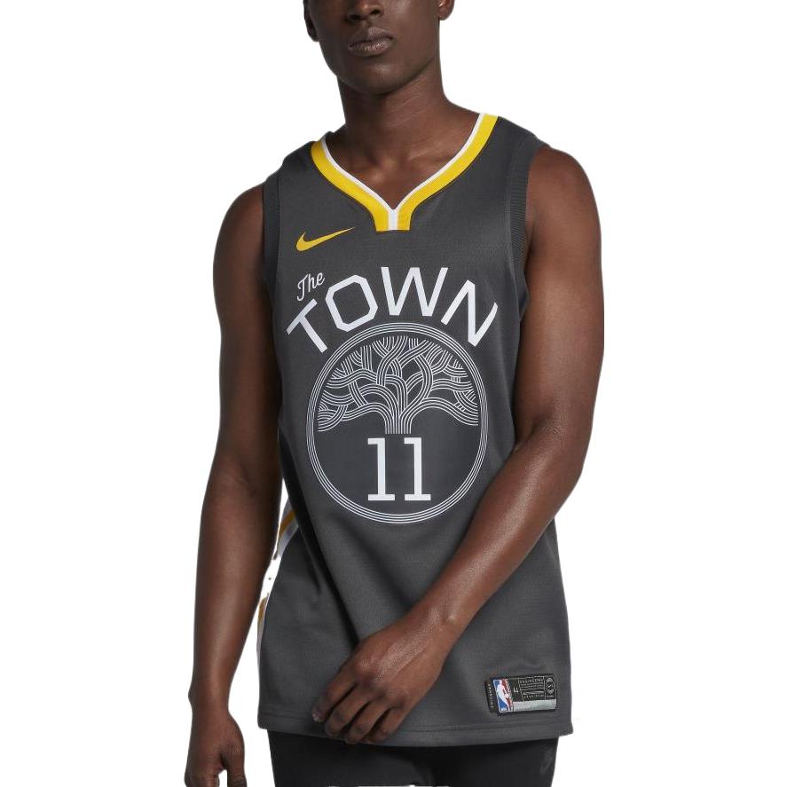 Nike NBA GS Warriors Klay Thompson Swingman Jersey 'Grey' 877205-062