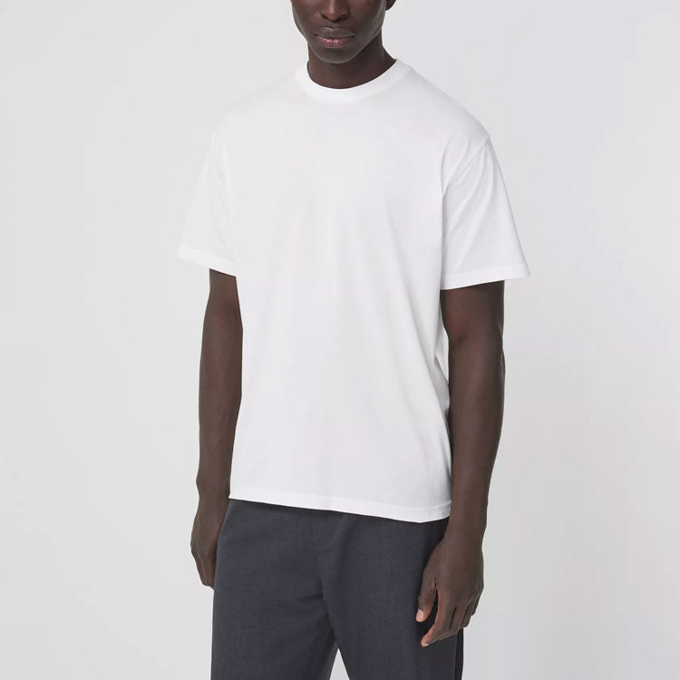 Burberry SS21 Pattern Round Collar Male White 80416991