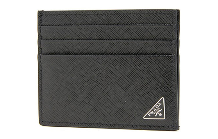 PRADA SS26 Saffiano Leather Card Holder 'Black' 2MC223-QHH-F0002