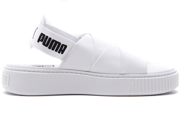 (WMNS) PUMA Platform Trace Sports sandals 'White Black' 365478-02