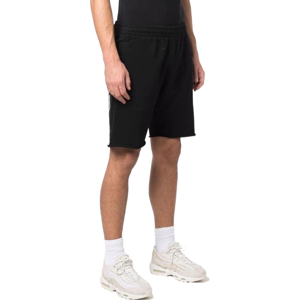 Men's Off-White SS22 Solid Color Logo Printing Straight Shorts Version Black OMCI006C99FLE00510011001