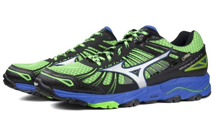 Mizuno Wave Mujin 3 GTX Low Tops Wear-resistant Green Blue J1GJ165703