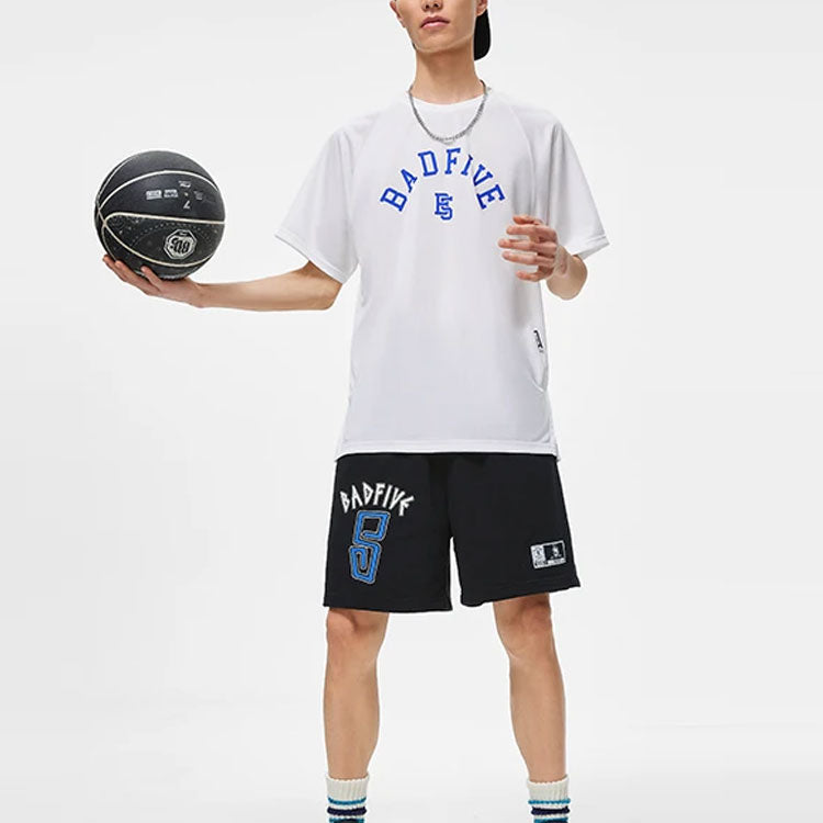 Li-Ning BadFive Logo T-shirt 'White Blue' ATST087-1