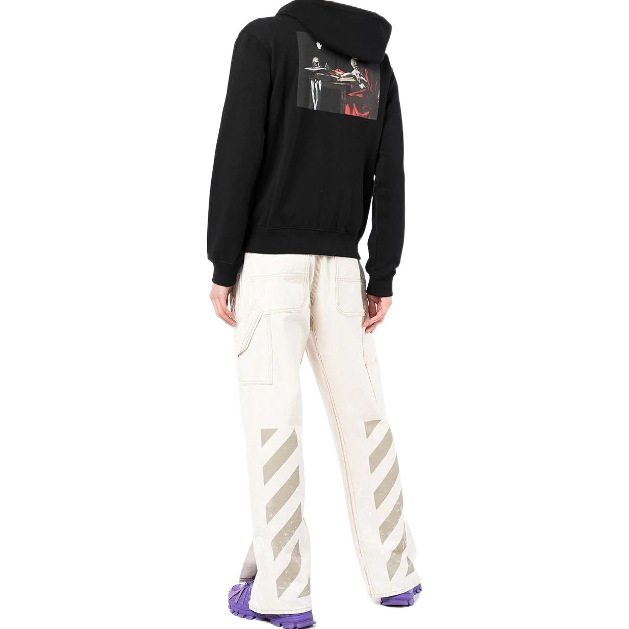 Men's Off-White SS22 Caravaggio Zipper Black OMBE013C99FLE0041001