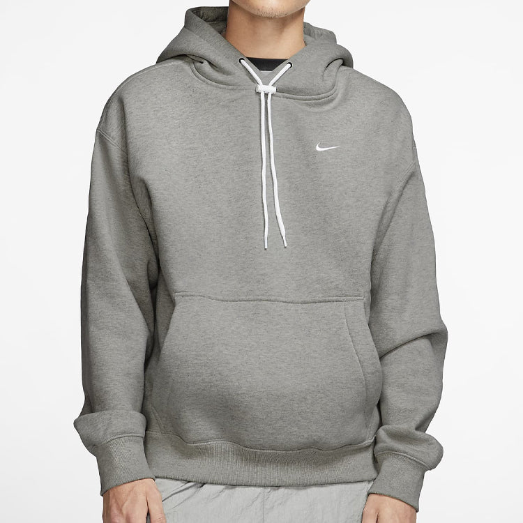 Nike Logo Solid Color Pullover Long Sleeves hooded Sports Gray CV0552-050