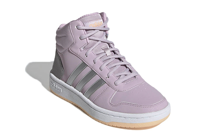 (GS) adidas Hoops 2.0 Mid 'Purple Silver' EE9601