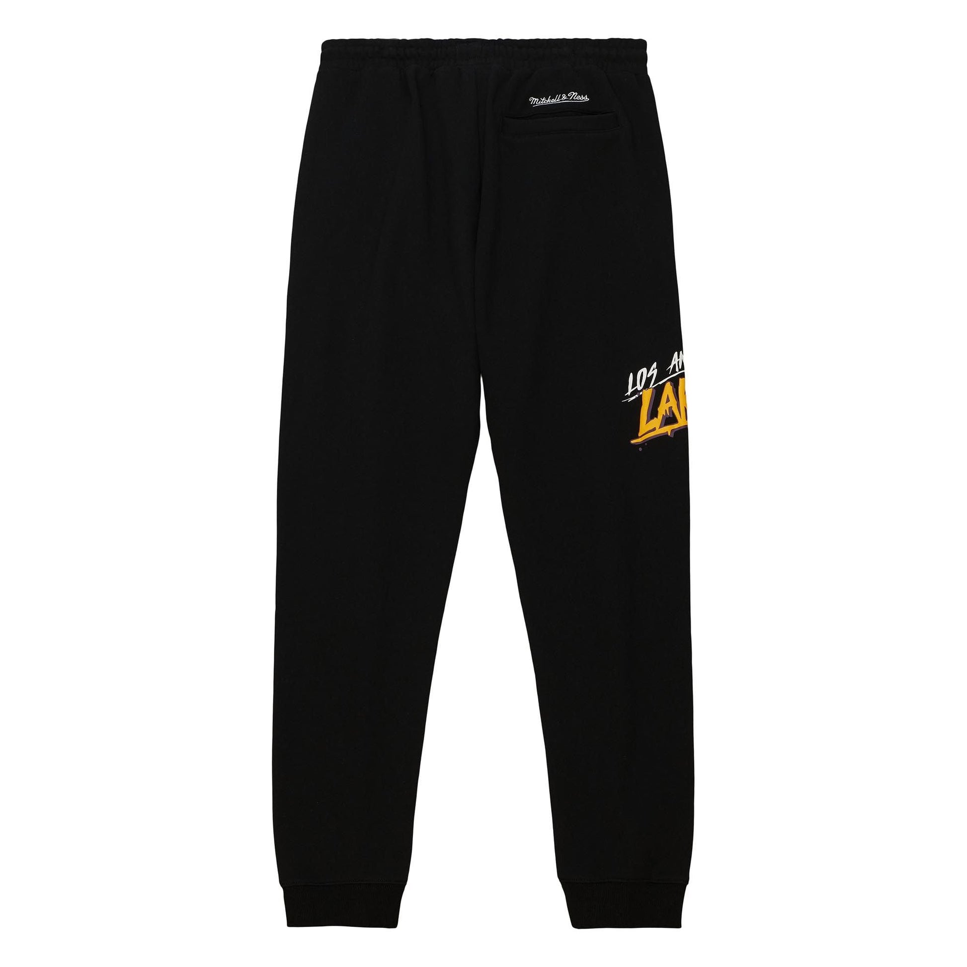 Mitchell & Ness x NBA Slap Sticker Pants 'Los Angeles Lakers' PSWP4773-LALYYPPPBLCK