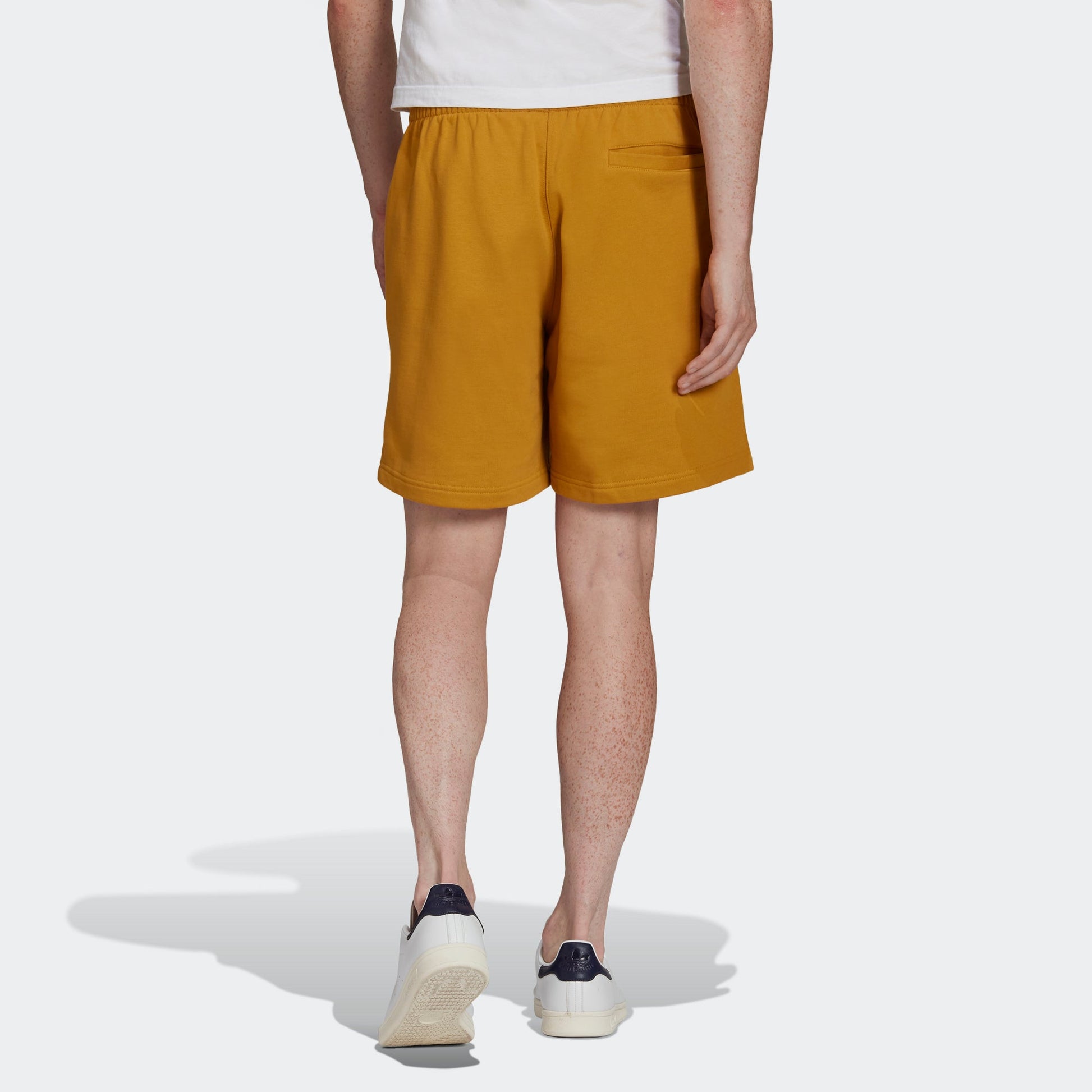 adidas originals C Short Ft Solid Color Lacing Sports Shorts Gold Color HF6365