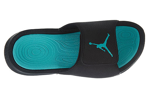 (GS) Air Jordan Hydro 6 Black/Hyper Jade Synthetic Massage Slippers 881474-022