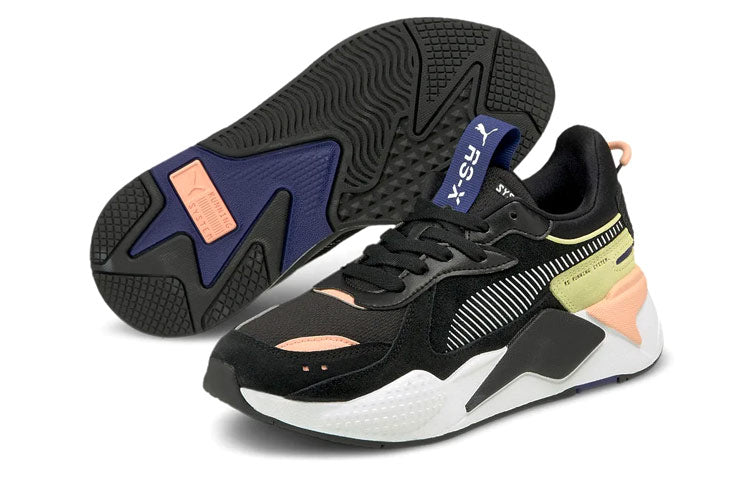 (WMNS) PUMA RS-X Reinvent Low Running Shoes Black/White 371008-14
