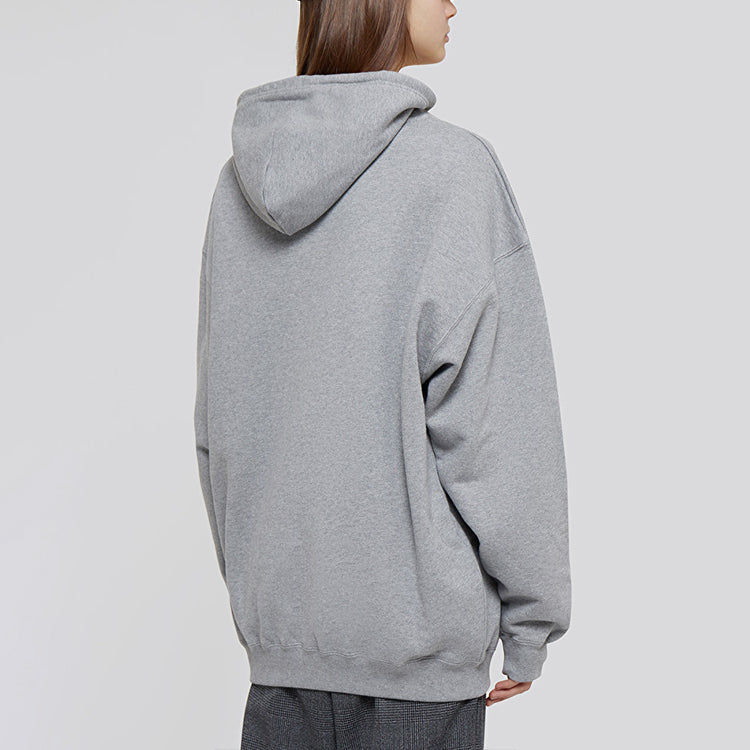 (WMNS) Balenciaga Logo Printing Hoodie Gray 578135THV781300
