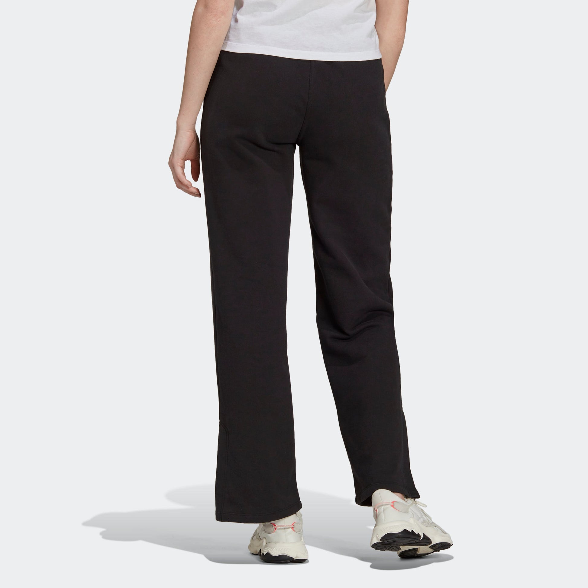 (WMNS) adidas Adicolor Open Hem Sweatpants 'Black' H43929