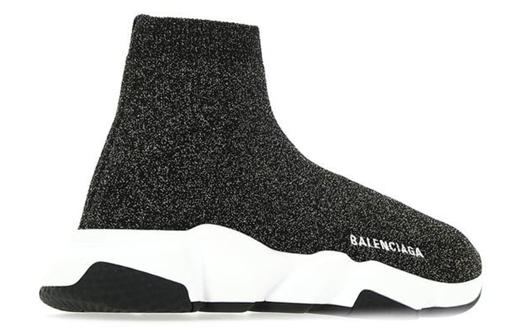 (WMNS) Balenciaga Speed logo Socks Shoes Black 593698W1V91