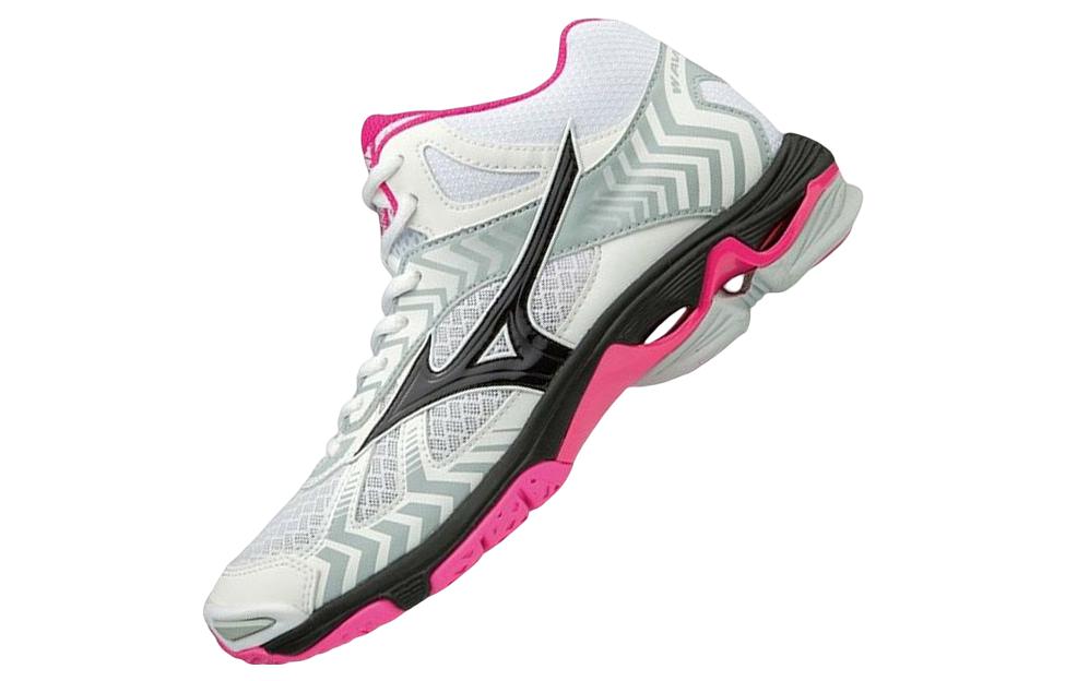 (WMNS) Mizuno Wave Bolt 7 Mid 'White Pink' V1GC186564