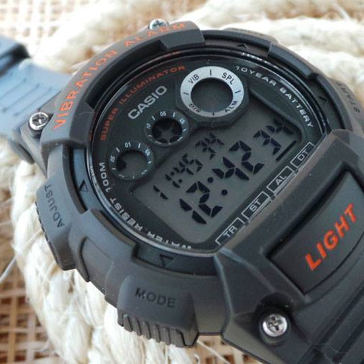 CASIO G Shock Waterproof Mens Quartz Sports Shockproof Black Digital W-735H-8A