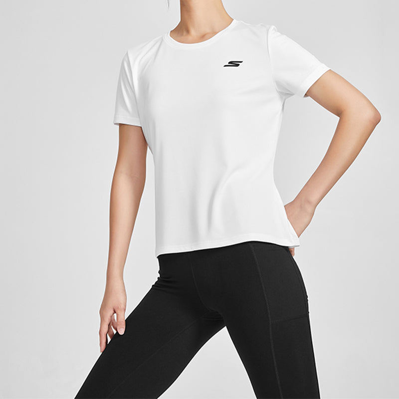 Skechers Running Knit Short Sleeve White P220W048-0019