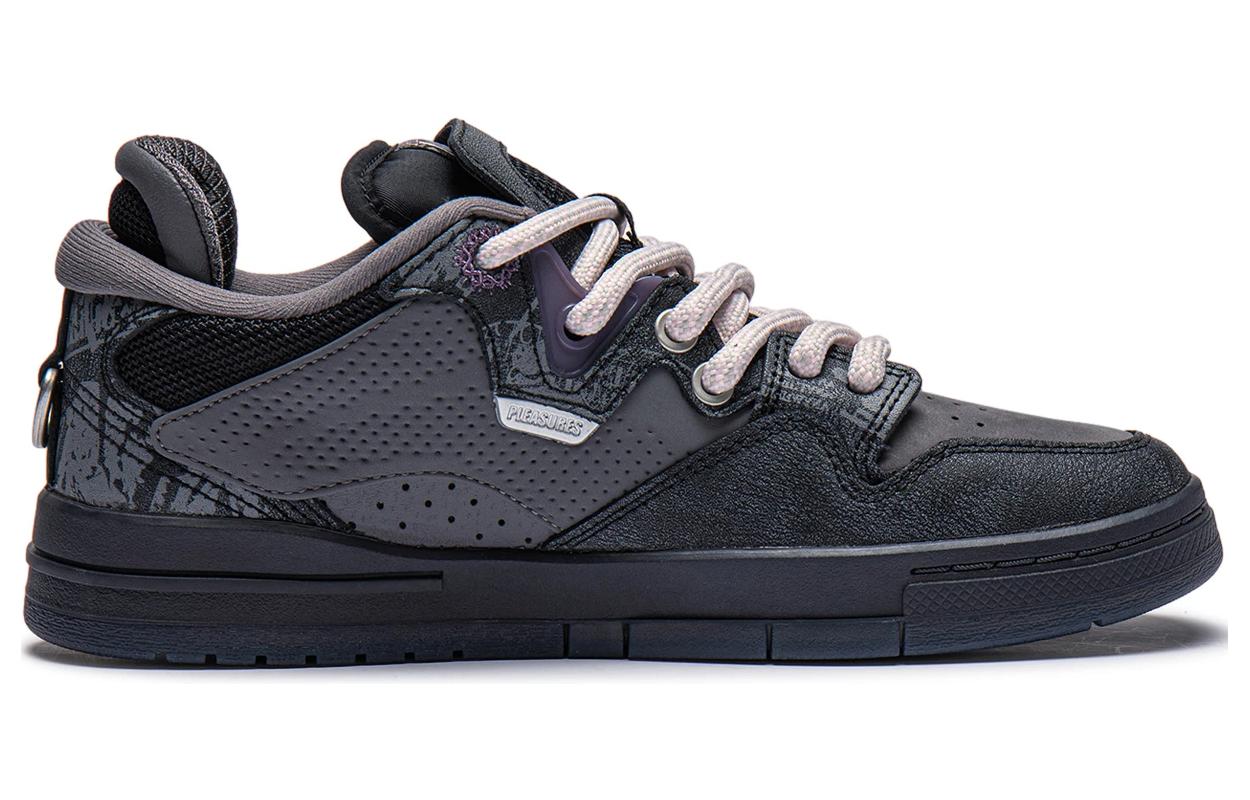(WMNS) Li-Ning Wave Pro x Pleasures 'Black Grey' AECT066-1