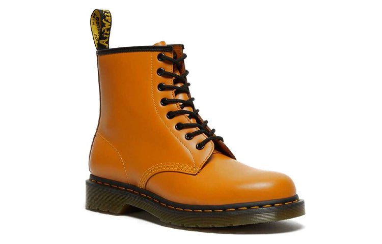 Dr.Martens 1460 Smooth Leather Lace Up Boots 'Orange' 27139804