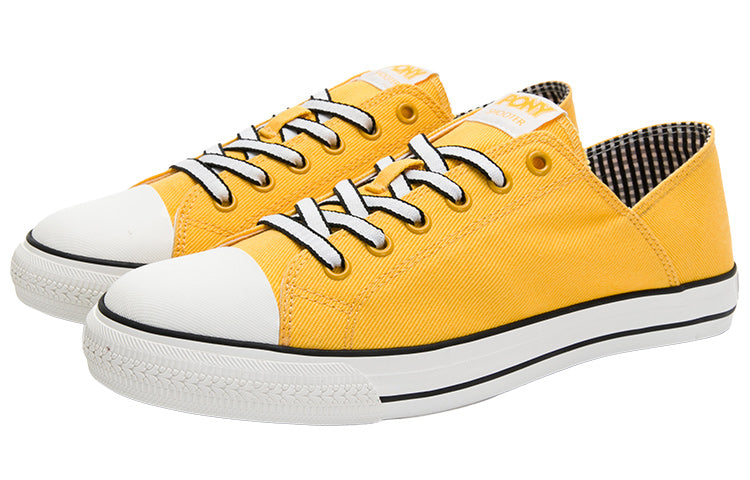PONY Low-top Canvas Shoes Yellow 02M1SH03YW