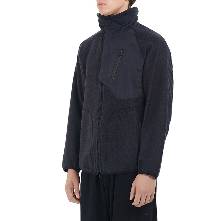 Men's Y-3 Casual Stand Collar Straight Jacket Gray GK4376