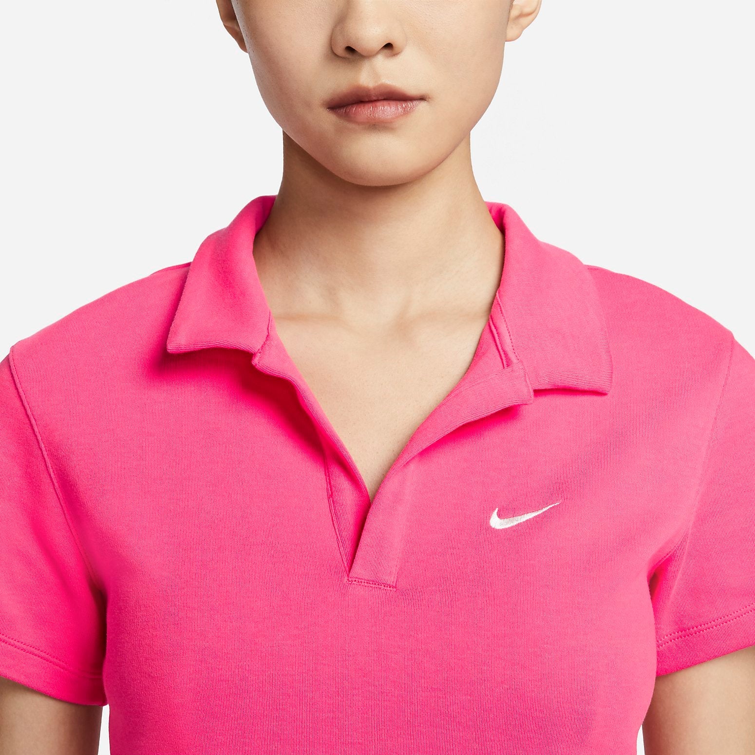 (WMNS) Nike Sportswear Essential Short-sleeve Polo Top 'Pink' DV7885-648