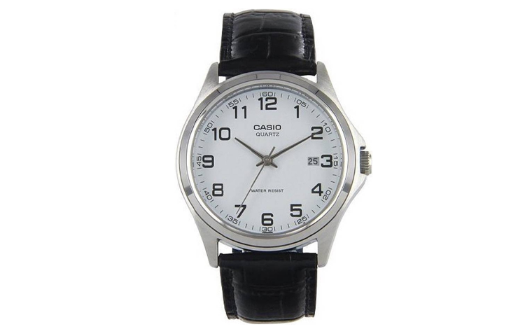 CASIO Quartz Waterproof Mens Silver Analog MTP-1183E-7B