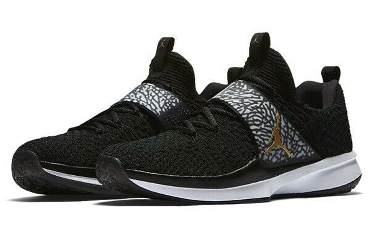 Air Jordan Trainer 2 Flyknit 'Black Metallic Gold' 921210-021