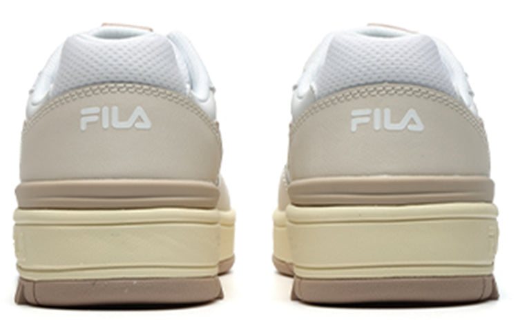 (WMNS) FILA Low-Top Sneakers White/Brown F12W144317FWB