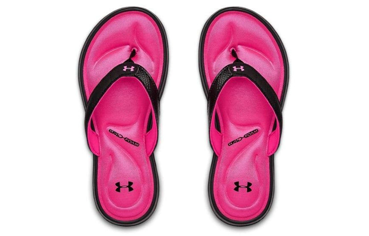 (WMNS) Under Armour Marbella 7 Sandal 'Black Pink Surge' 3022723-002