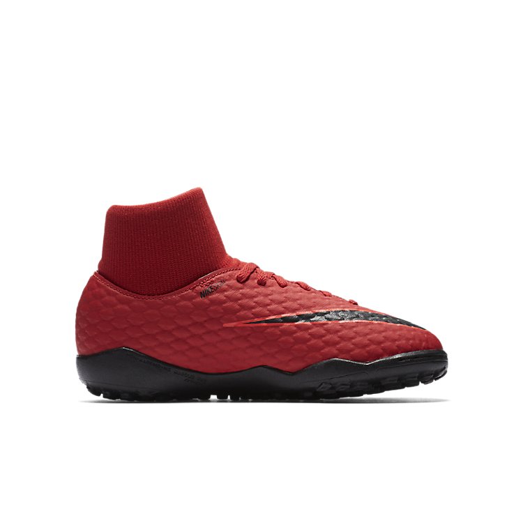(GS) Nike Jr HypervenomX Phelon 3 DF TF 'University Red' 917775-616