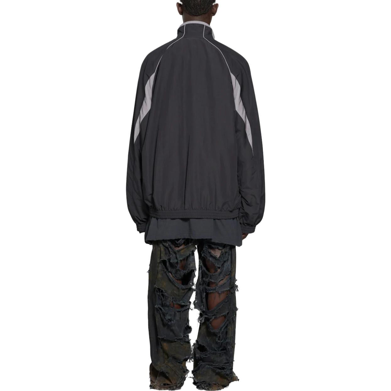 Balenciaga 3B Sports Icon Medium Fit Tracksuit Jacket 'Black' 746483TOO481000