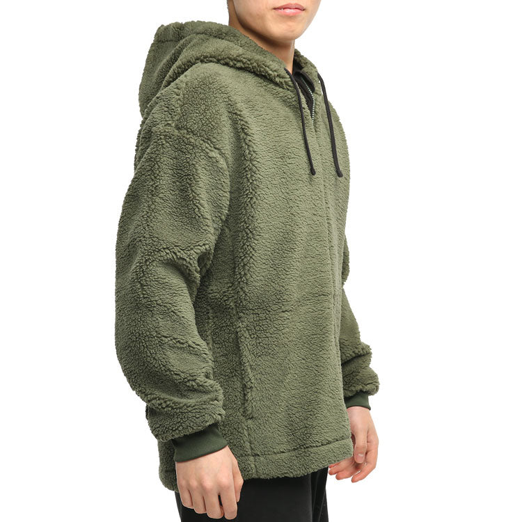 PUMA Classics Winter Sherpa Hoodie Jacket 'Olivegreen' 530271-64