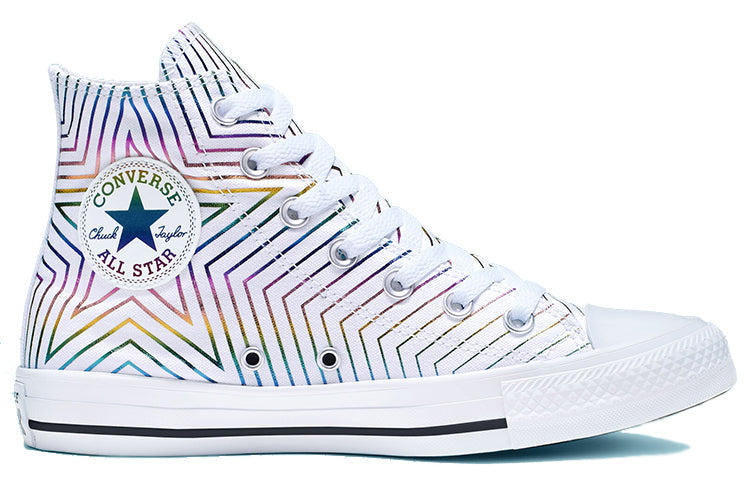 (WMNS) Converse Chuck Taylor All Star High 'Rainbow Metallic Star' 565396F
