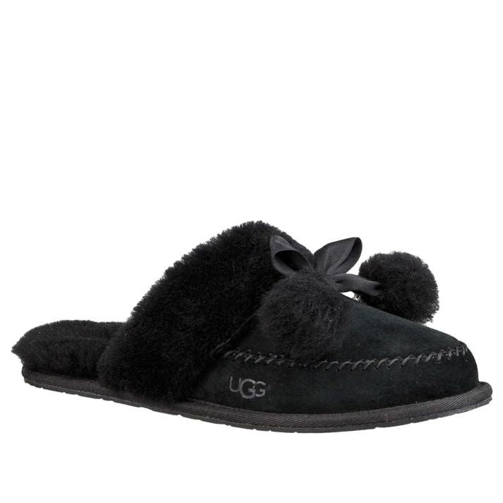 (WMNS) UGG Hafnir Slippers 'Black' 1017544-BLK