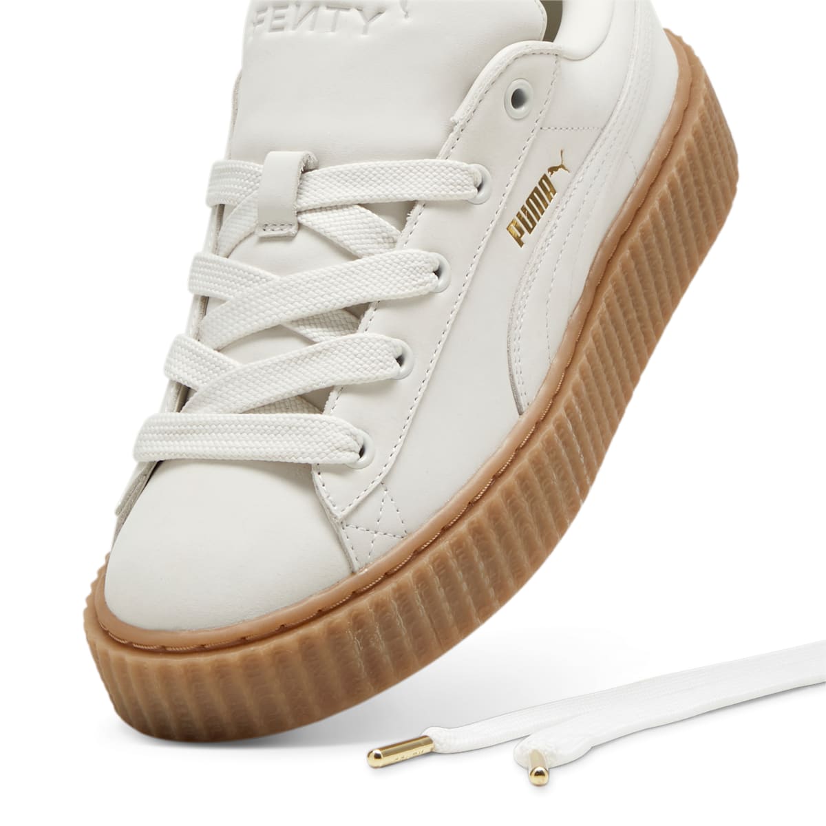 (WMNS) PUMA x Fenty Creeper Phatty 'Earth Tone Pack - Warm White' 399865-03
