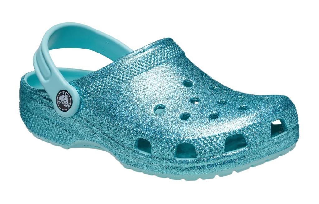 (GS) Crocs Classic Glitter Clog 'Blue Teal' 206993-4SS