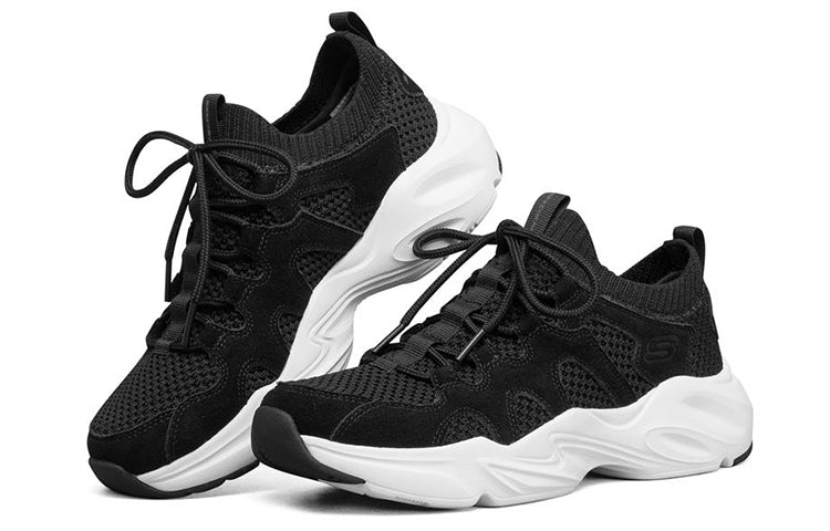 (WMNS) Skechers Stamina Airy 'White Black' 66666257-BLK