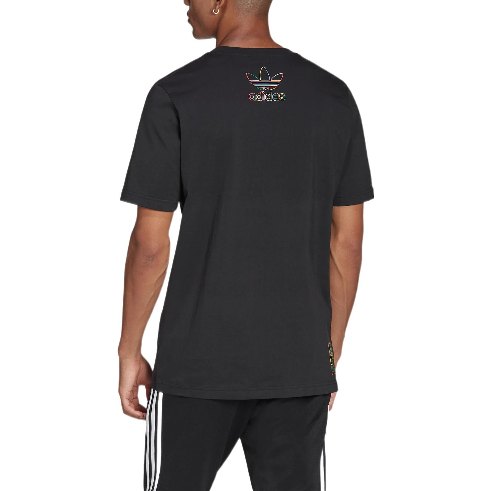 adidas originals x Disney Crossover Cartoon Printing Casual Breathable Sports Short Sleeve Black HC0645