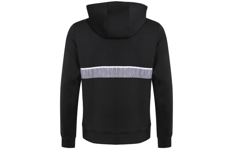 Men's Air Jordan Casual Sports Half Zipper Logo Jacket Black CK6454-010