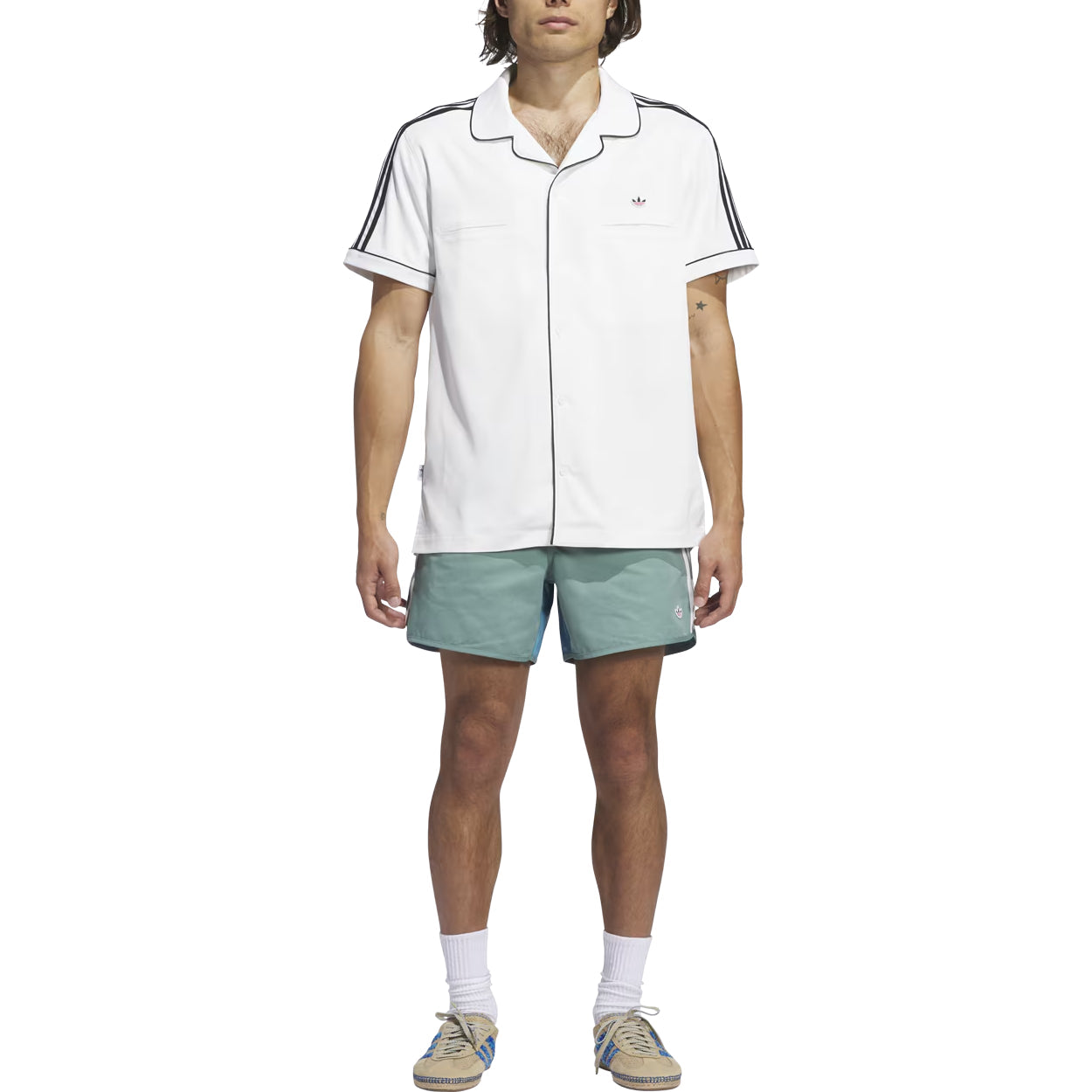 adidas x CLOT Sprinter Shorts by Edison Chen Asia Sizing 'Teal Green' JF3152