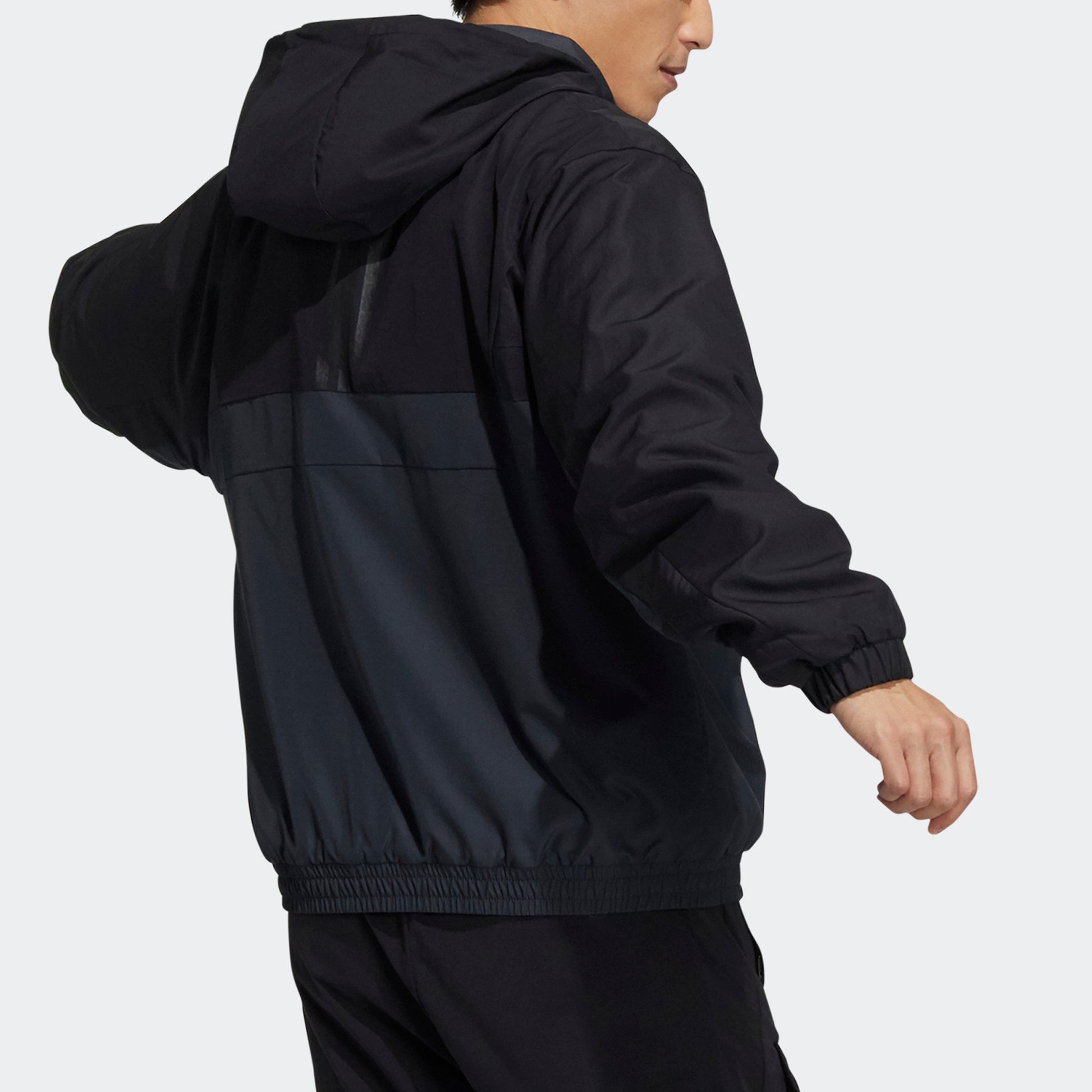 adidas St Warmblk Jkt Zipper Cardigan Stand Collar hooded track Jacket Black H39324