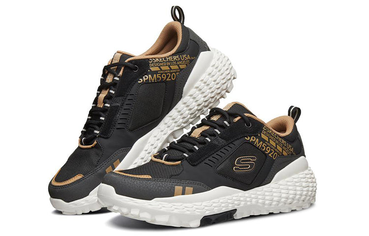 Skechers Monster Low-Top Sneakers Black/Gold 51715-BLK