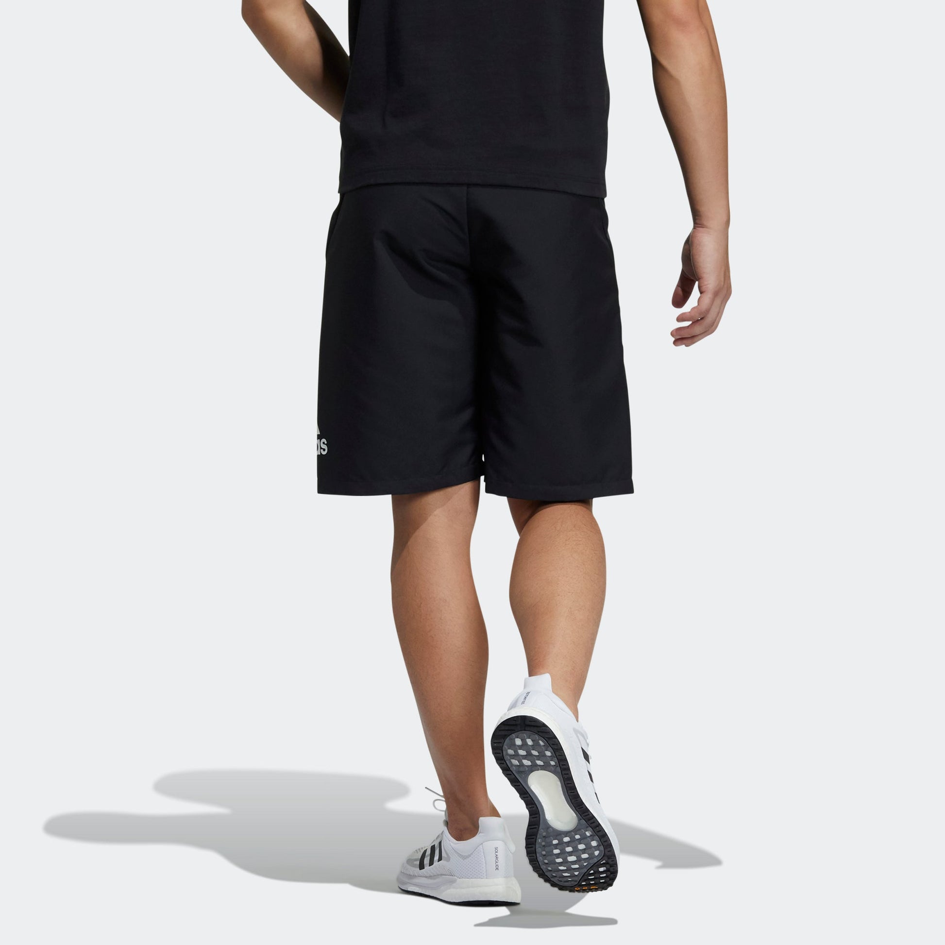 adidas M Mh Wov Short Casual Sports Breathable Alphabet Printing Shorts Black GN0802