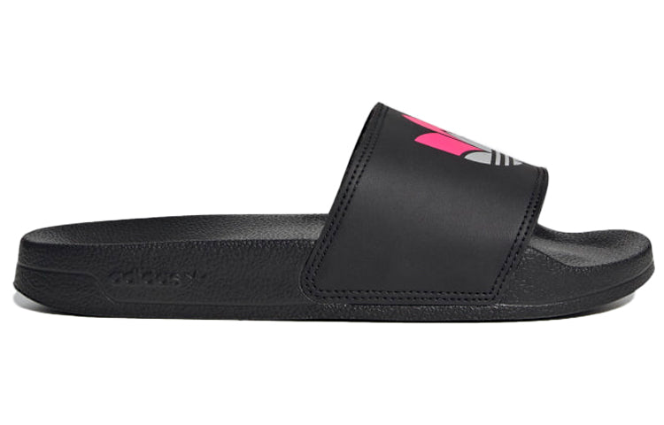 (WMNS) adidas originals Adilette Lite 'Black Pink' FW0540