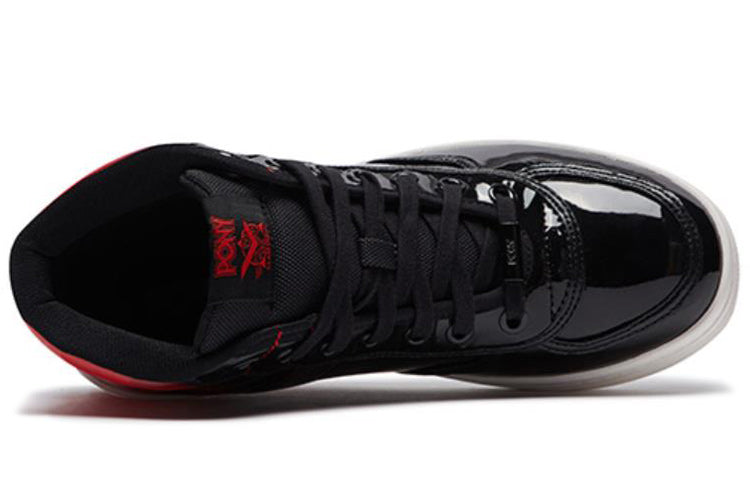PONY Slam Dunk High-Casual Shoes Black/Red 01M1SL01BK