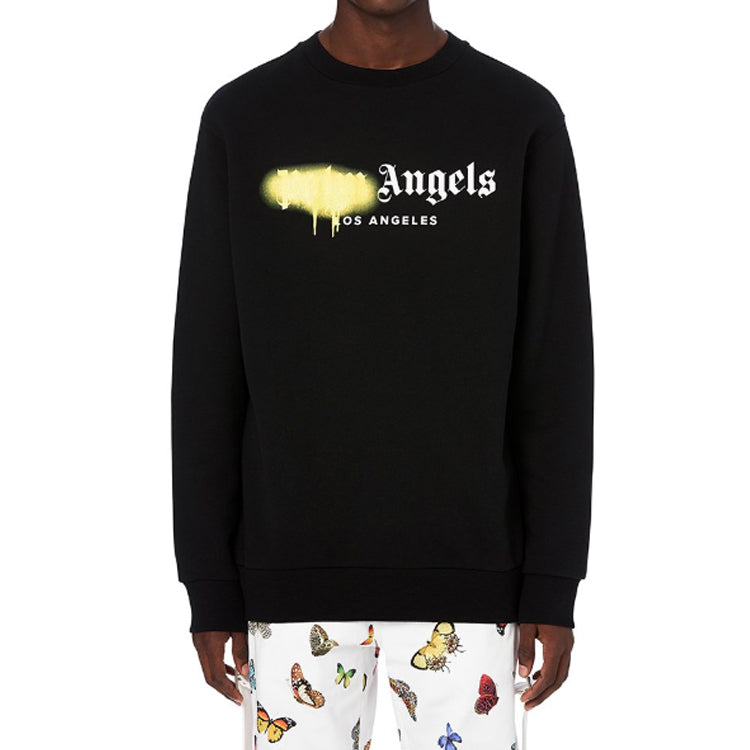 Men's PALM ANGELS Alphabet Logo Printing Black PMBA001S206360231001