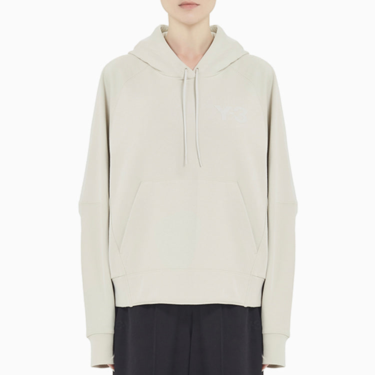 (WMNS) Y-3 Logo Pattern Casual hooded Long Sleeves Hoodie White GK4422