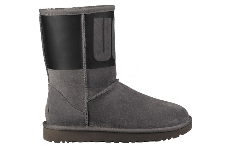 (WMNS) UGG Classic Short Rubber Boot 'Grey' 1096473-GRB