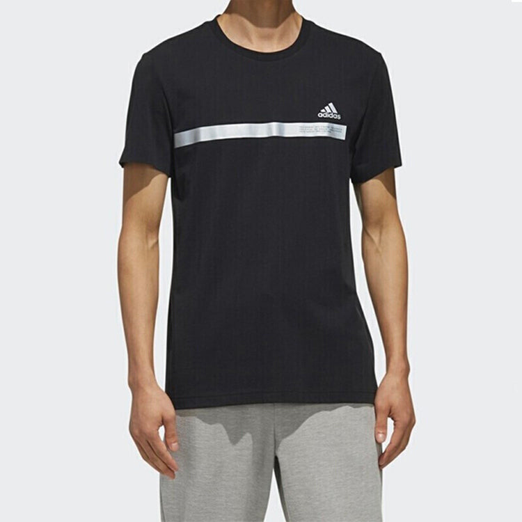 adidas TEE TAPE Sports Short Sleeve Black DZ2214