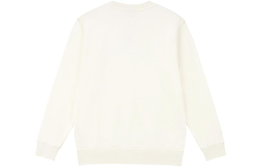 New Balance Logo Pullover Sweatshirt Asia Sizing 'White Black' AMT33343-CIC